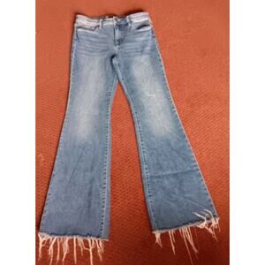 Kut From The Kloth Flare Jeans Ana High Rise Fab Ab Womens 8 distressed bottoms
